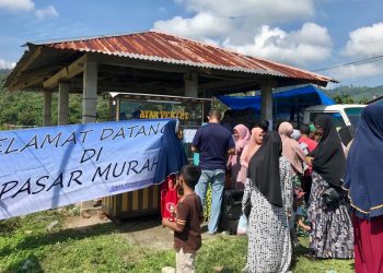 Dinas Perindustrian, Perdagangan, Koperasi, Usaha Kecil dan Menengah, kembali menggelar pasar murah di lima gampong di Kota Sabang