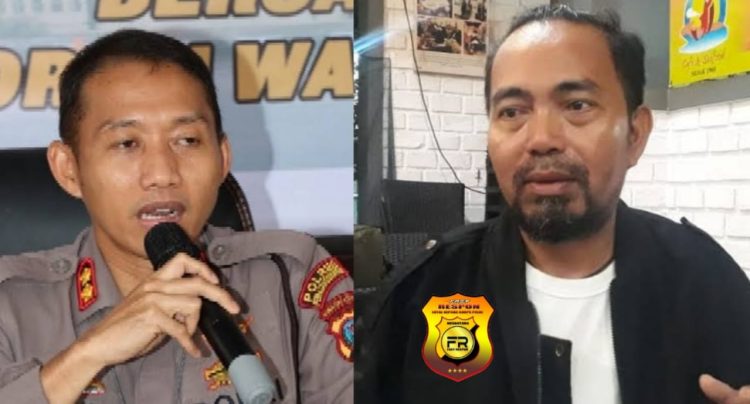 Kapolres Pematang Siantar AKBP Fernando (kiri) dan Ketua Umum Fast Respon Nusantara Counter Polri Agus Flores (kanan)