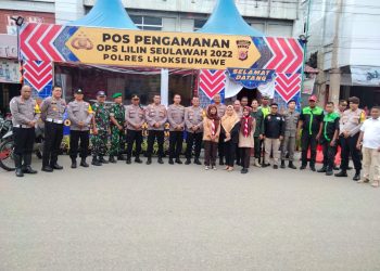 Tim Itwasda Polda Aceh kunjungi Pos Pam Operasi Lilin Seulawah Lhokseumawe dalam rangka pengamanan Natal dan tahun baru