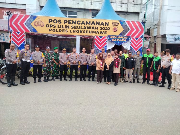 Tim Itwasda Polda Aceh kunjungi Pos Pam Operasi Lilin Seulawah Lhokseumawe dalam rangka pengamanan Natal dan tahun baru