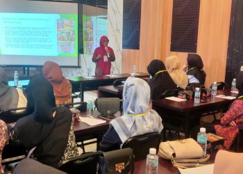 Sosialisasi peran kemitraan Usaha Mikro Kecil Menengah (UMKM) Badan Usaha Milik Negara (BUMN) di Eva Sky Hotel Meulaboh, Aceh Barat