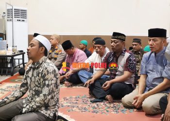Polres Kampar gelar doa bersama menjelang akhir tahun sekaligus memberikan santunan kepada anak yatim