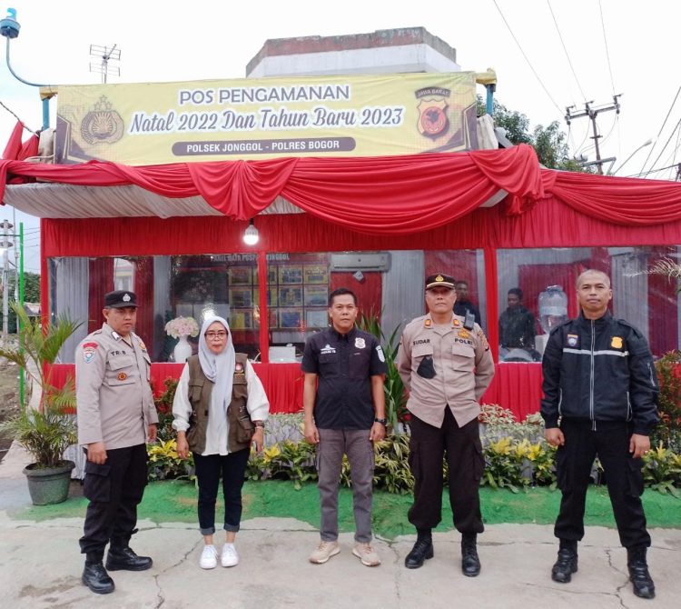 Tim Pemantau Pengamanan di Pos Nataru Polsek Jonggol Dipimpin AKP Sudar dari Polres Bogor