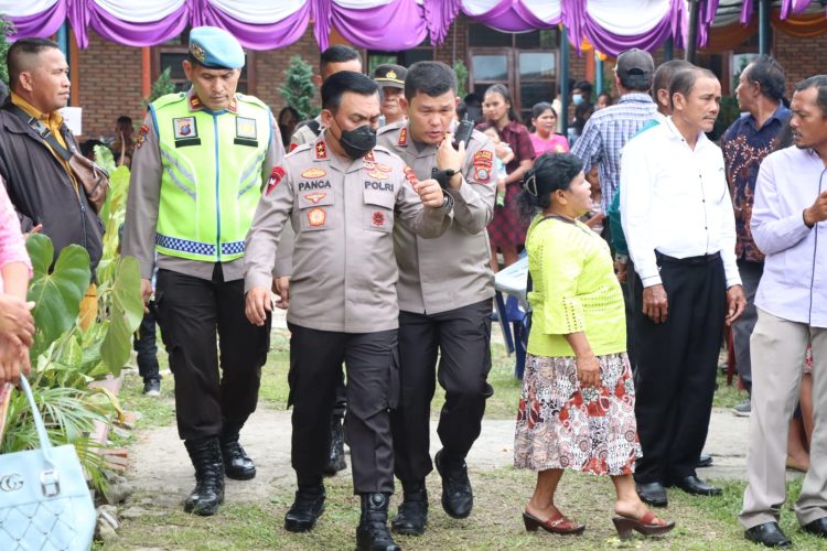 Kapolres Simalungun AKBP Ronald F.C Sipayung, S.H., S.I.K., M.H., bersama mendampingi kunjungan kerja Kapolda Sumut dan Gubernur Sumatera Utara  di Simalungun