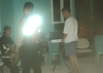 Laporan adanya kelompok anak muda di Kelurahan Perkamil yang mengonsumsi minuman keras dan sambil menyalakan musik dengan suara yang kencang