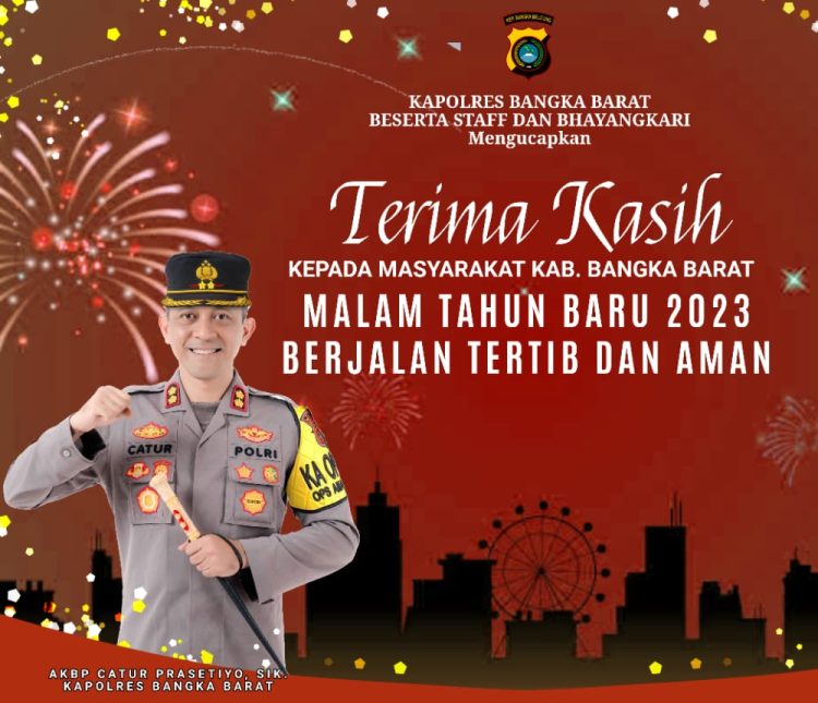 Kapolres Bangka Barat AKBP Catur Prasetiyo SIK