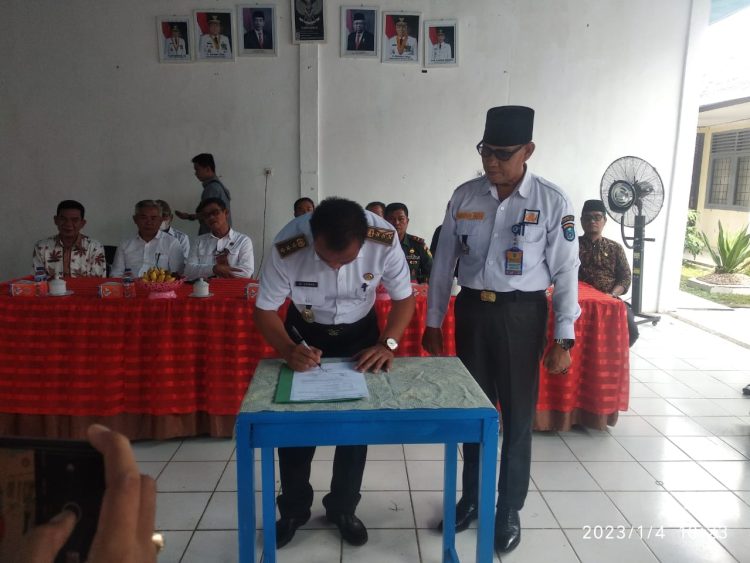 Serah terima jabatan Kecamatan Pedamaran