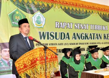 Pj Walikota Sabang saat menghadiri Wisuda sarjana angkatan ke dua STIS Al-Aziziyah Sabang