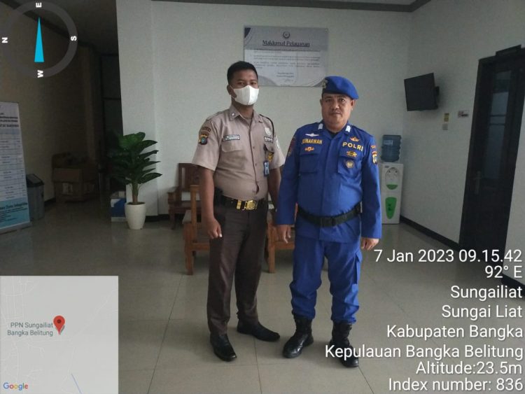 Pelaksanaan kegiatan di lakukkan sambang dan koordinasi dengan satpam PPN dan Nelayan Jelitik Sungailiat
