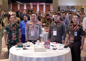 Kapolda Sumut, Irjen Pol Drs RZ Panca Putra S, M.Si hadir pada kegiatan sosialisasi Undang-Undang Nomor 1 Tahun 2023 Tentang Kitab Undang Undang Hukum Pidana (KUHP) bersama FH - USU dan MAHUPIKI di Hotel Grand Mercure Medan, Selasa (9/1/23). (Foto Dok/ Polda Sumut)