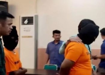 Dua remaja pelaku pembunuhan anak laki-laki berusia 10 tahun, di Jalan Batua Raya, Kecamatan Panakukang, Makassar