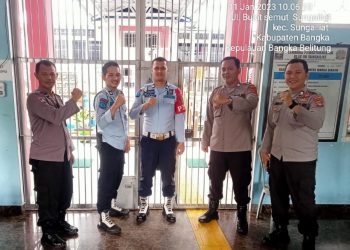 Sat Binmas unit Binkamsa Polres Bangka lakukan sambang serta tatap muka