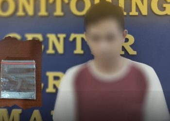 Sat Res Narkoba mengamankan seorang lelaki tersangka pengedar sabu berinisial FR (26), warga Tikala Kota Manado, Rabu (11/1/2023)