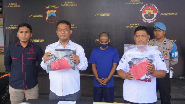 Unit PPA Satreskrim Polres Purbalingga mengamankan seorang pria pelaku persetubuhan terhadap anak dibawah umur