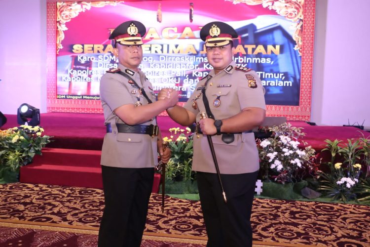 AKBP Erwin Irawan, SIK resmi menjadi Kapolres Pagaralam, usai dilantik langsung oleh Kapolda Sumatera Selatan
