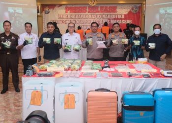 Konferensi Pers Polrestabes Makassar