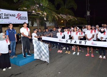 Komandan Lanal Sabang Kolonel Laut (P) Ali Setiandy lepas kegiatan Run For Zero Thalassemia