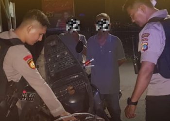 Polsek Malalayang Polresta Manado gelar patroli KRYD (Kegiatan rutin yang ditingkatkan), Minggu (15/1/2023) malam