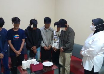 Ke enam pelaku pemerkosaan anak dibawah umur di desa Sengon, Kecamatan Tanjung, Kabupaten Brebes