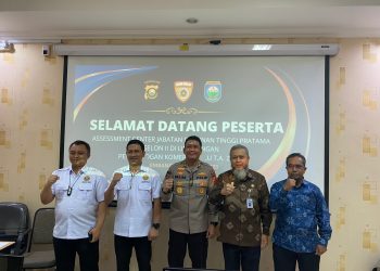 Karo SDM Polda Sumsel Kombes Pol Sudrajad Hariwibowo SIK M Si membuka kegiatan Pelaksanaan Assessment Center Seleksi Terbuka Jabatan Pimpinan Tinggi Pratama Esselon II dilingkungan Pemkab Ogan Komering Ulu (OKU) 2023