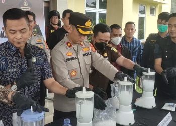 Polres Ogan Komering Ilir adakan pemusnahan barang bukti narkotika jenis sabu