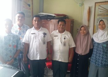 Sekretaris Dinas Pendidikan dan kebudayaan Kabupaten Wajo, Yahya, S.Sos.,M.Si bersama Kepala Bidang Kebudayaan memantau secara langsung latihan peserta Gita Bahana Nusantara