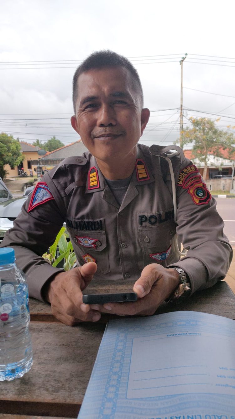 Kasat lantas Polres Bangka Barat AKP M. Hardi