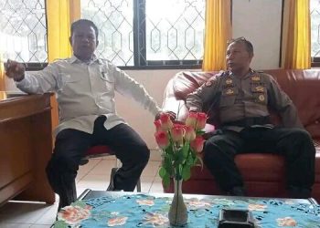 Kordinasi antara Camat Ende, Drs. Irenius Pani dengan Kepala Pos Kepolisian (Kapospol) Nangaba, AIPTU. Muhamad Clifsan, kemarin (21/1/2023), terkait rencana peningkatan status Pospol Nangaba hingga pendirian Mapolsek