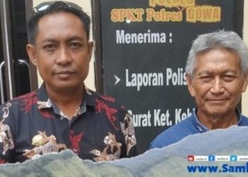 Didampingi Pengacaranya Muhammad Bin Kasan, SH dan rekan, Makmur Sugito resmi melaporkan salah satu Oknum berinisial R kepada Polres Gowa dengan LP. STTLP/B/41/1/2023/SPKT/POLRES GOWA/POLDA SULAWESI SELATAN