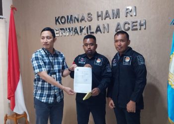 YARA Aceh Utara mengadukan Panitia Pemilihan Geushik (P2G) dan Tuha Peut Gampong Meunye Tujoh Kecamatan Pirak Timu ke Komnas HAM