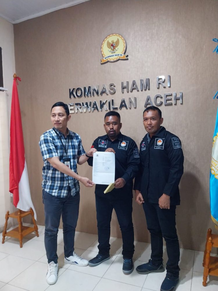 YARA Aceh Utara mengadukan Panitia Pemilihan Geushik (P2G) dan Tuha Peut Gampong Meunye Tujoh Kecamatan Pirak Timu ke Komnas HAM
