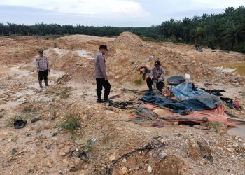 Tindak lanjut pemberitaan salah satu media online mengenai diduga adanya aktifitas PETI di Desa Serosah Kecamatan Hulu Kuantan Kabupaten Kuantan Singingi