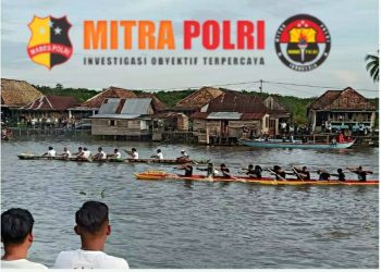 Masyarakat Kecamatan Pedamaran Kabupaten OKI melalui Persatuan Karang Taruna Desa Pedamaran dan Persatuan Keluarga 9 Sakti mengadakan lomba Kebut Perahu Tradisional