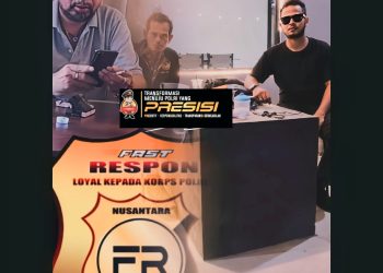 Ketum Fast Respon Nusantara Agus Flores (kiri) dan Fast Respon Nusantara Riau (kanan)
