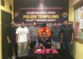 Polsek Tempilang berhasil mengamankan pengedar narkotika jenis sabu di Dusun Kelumbi Desa Buyan Kelumbi Kec. Tempilang