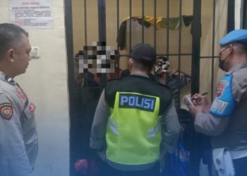 Propam Polresta Manado serta anggota Sat Tahti Polresta Manado, melakukan pengecekan di Rutan Polresta Manado