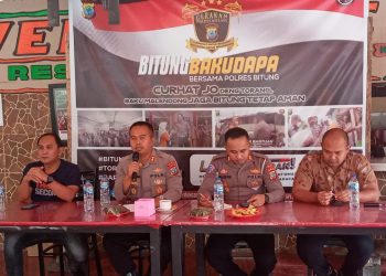 Polres Bitung gelar kegiatan Jumat Curhat atau Bitung Baku Dapa dengan Polres Bitung di Riverside Resto N Cafe, Jumat (27/1/2022) pagi