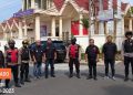 Personel Satuan Samapta Polresta Manado lakukan kegiatan Patroli Paja Somat (polisi jaga gereja dan sholat Jumat)