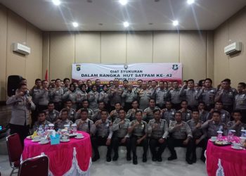 Polres Bangka Barat menggelar acara Syukuran peringatan Hari Ulang Tahun (HUT) Satuan Pengamanan (Satpam) Ke-42