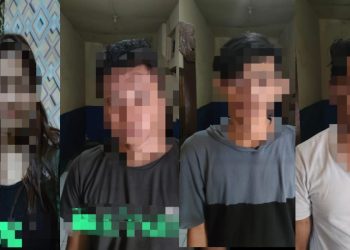 Pelaku F (25), FF (23), D (25), S (25) warga Probolinggo