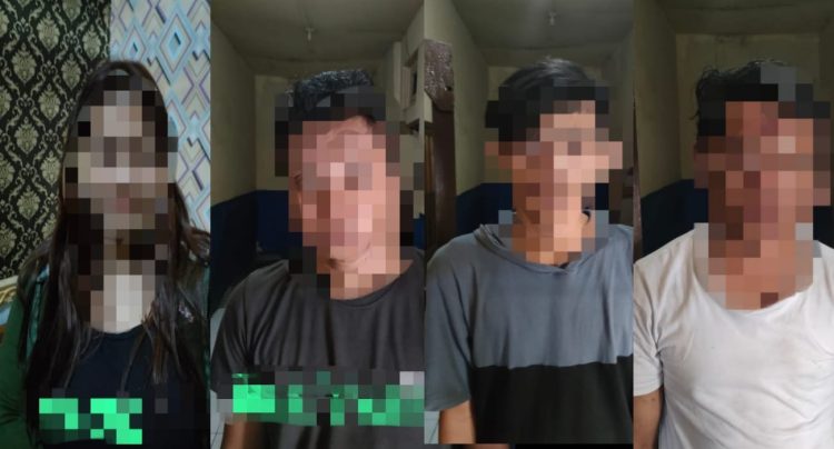Pelaku F (25), FF (23), D (25), S (25) warga Probolinggo