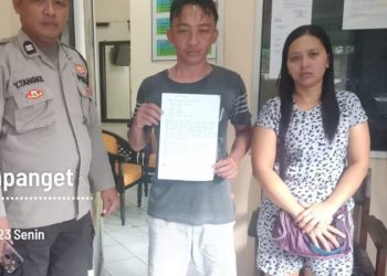 Personel Polsek Mapanget Polresta Manado melaksanakan mediasi permasalahan KDRT (Kekerasan Dalam Rumah Tangga)