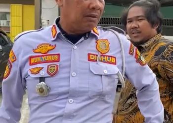 Pegawai Dishub Kabupaten Wajo, Sulsel Muh Yunus yang membela anak anggota DPRD Wajo saat menganiaya tukang parkir dinonjobkan