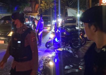 Personel Polresta Manado bersama dengan personel Polsek Jajaran gencarkan pelaksanaan patroli Silau Mata