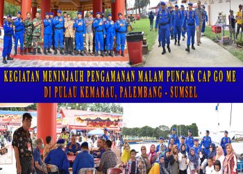 Ribuan Umat Budha dan masyarakat Palembang, tumpah ruah dalam memperingati malam puncak Cap Go Me di Pulau Kemarau Palembang