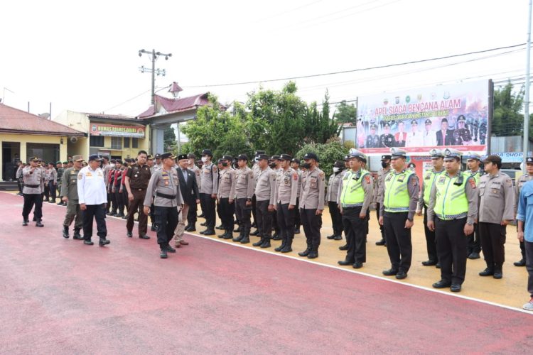 Polres Dairi gelar Apel Siaga Bencana Alam dengan Instansi Terkait Tahun 2023, bertempat di Halaman Apel Mapolres Dairi