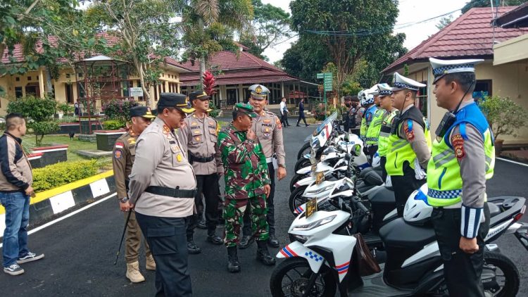 Gelar Pasukan Operasi Keselamatan 2023 di Mapolres Pagaralam, Selasa (7/2/2023)