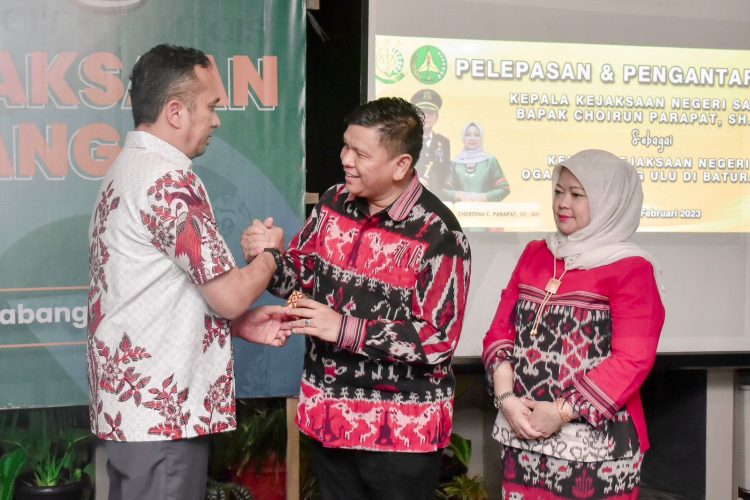 Pj Wali Kota Sabang, Reza Fahlevi menghadiri malam pengantar tugas Kepala Kejaksaan Negeri Sabang Choirun Parapat