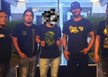 Tim Bravo Resmob On The Road Polresta mengamankan Seorang Laki-laki pelaku Kasus Kejahatan perlindungan Anak