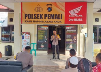 Kapolres Bangka AKBP Taufik Noor Isya, S.I.K., melaksanakan kunjungan kerja ke polsek jajaran, Kamis (9/2/2023)